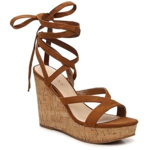 Guess treacy suede wedge